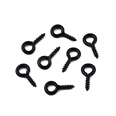 Spray Painted Iron Screw Eye Pin Peg Bails X-IFIN-N010-002B-1