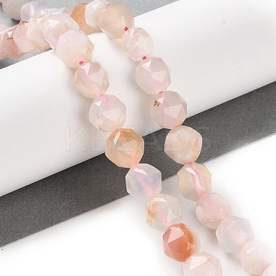 Natural Cherry Blossom Agate Beads Strands G-NH0021-A15-01-1