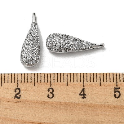 Brass Micro Pave Cubic Zirconia Pendants KK-H460-08P-1