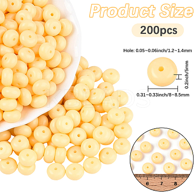 200Pcs Opaque Baking Paint Glass Seed Beads SEED-PA0001-01D-1
