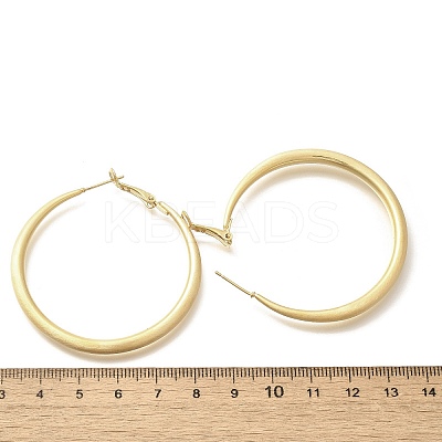 Brass Hoop Earrings for Women EJEW-A121-18C-G-1