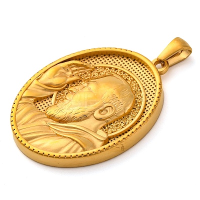 Religion Golden Tone 304 Stainless Steel Pendants LS-STAS-K289-01G-10-1