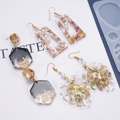 DIY Pendant Earring Silicone Molds X-DIY-L021-67-1