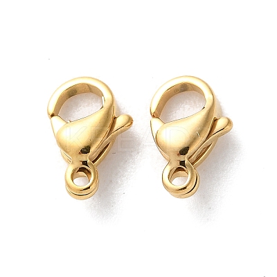 304 Stainless Steel Lobster Claw Clasps X-STAS-V007-01A-G-1