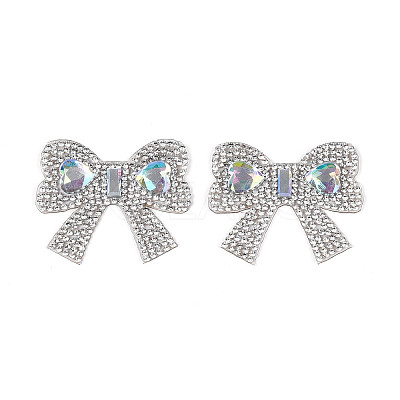 Bowknot Hotfix Rhinestone DIY-T004-03-1
