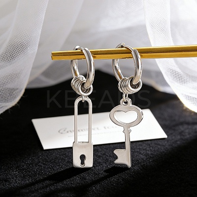 304 Stainless Steel Hoop Earrings WG12ED6-02-1