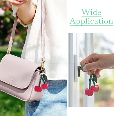 1Pc PU Leather Alloy Keychains KEYC-TA0001-46A-1