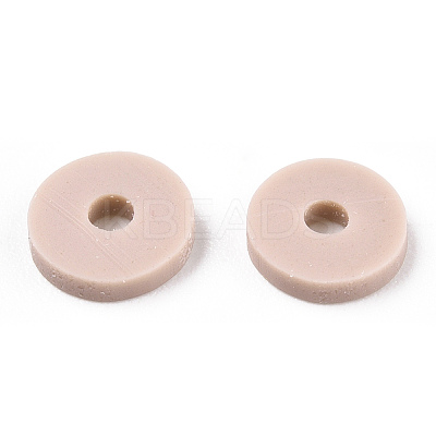 Handmade Polymer Clay Bead Strands CLAY-T002-6mm-80-1