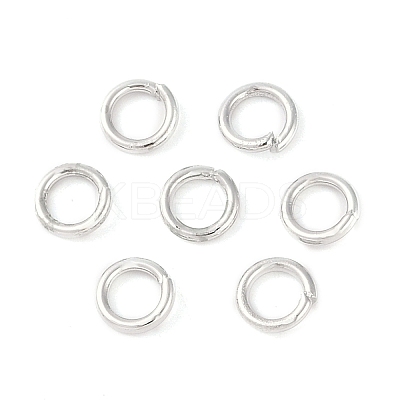 Brass Open Jump Rings KK-N254-45A-P-1