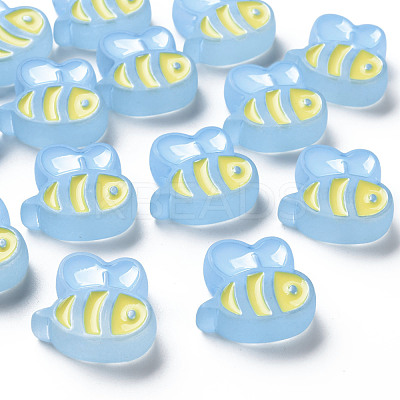 Transparent Acrylic Beads MACR-S374-06B-09-1