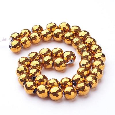 Non-Magnetic Synthetic Hematite Bead Strands G-D009-2-1