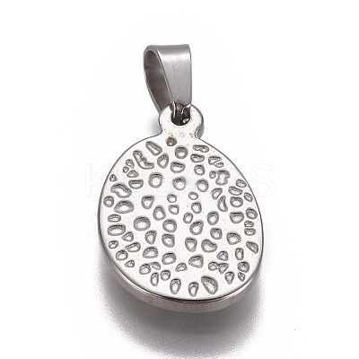 304 Stainless Steel Pendants STAS-F223-22AS-1