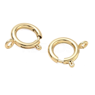 Brass Spring Ring Clasps KK-CBA1AE8-05G-G-1