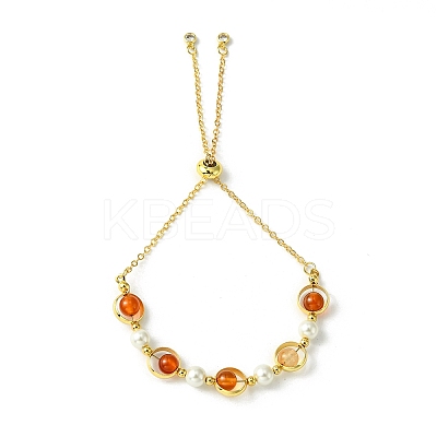 3Pcs 3 Style Brass Slider Cable Chain Bracelets BJEW-TA00413-1