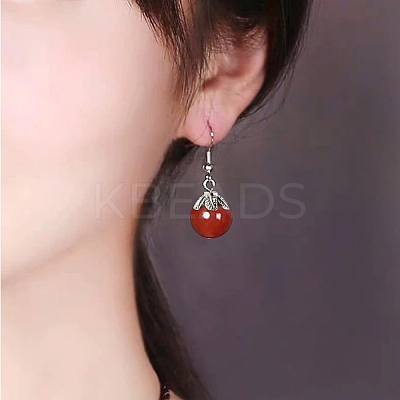 400Pcs 7 Style Tibetan Style Alloy Bead Caps TIBE-YW0001-80-1