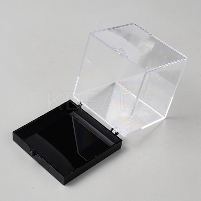 Transparent Plastic Minifigures Display Case ODIS-WH0043-110-1