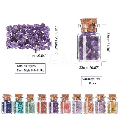 86~115G 10 Style DIY Wishing Bottle Making Kits DIY-PH0002-69-1