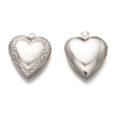Non-Tarnish 316 Stainless Steel Locket Pendants LS-STAS-O135-06P-1