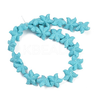 Synthetic Coral Dyed Carved Beads Strands CORA-K009-06C-03-1