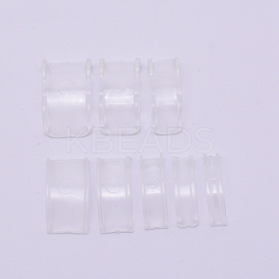 8Pcs 8 Sizes Resin Invisible Ring Size Adjuster LS-FIND-WH0063-24-1