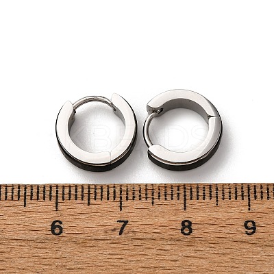 304 Stainless Steel Hoop Earrings EJEW-D331-19A-PB-1