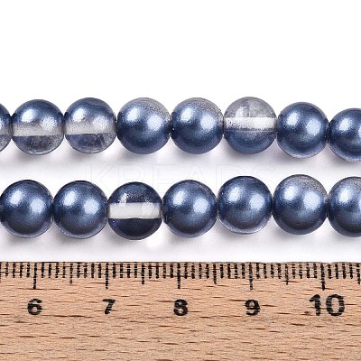 Baking Paint Transparent Glass Beads X1-DGLA-N011-8mm-08-1