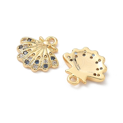 Brass Micro Pave Cubic Zirconia Charms LS-X-KK-C099-01J-G-1