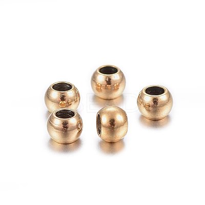 Ion Plating(IP) 304 Stainless Steel Beads LS-STAS-H467-07G-1