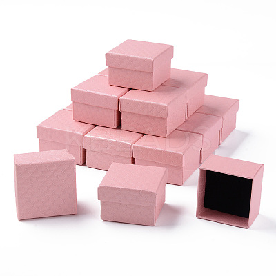 Square Cardboard Ring Boxes LS-X1-CBOX-S020-02-1
