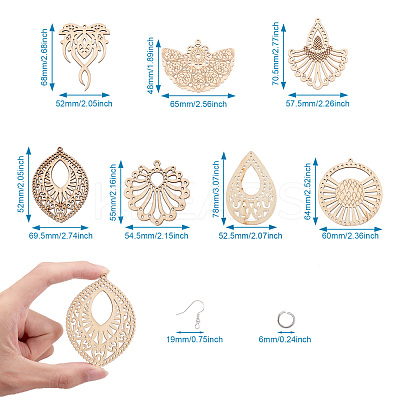 DIY Dangle Earring Making Kits DIY-BY0001-01-1