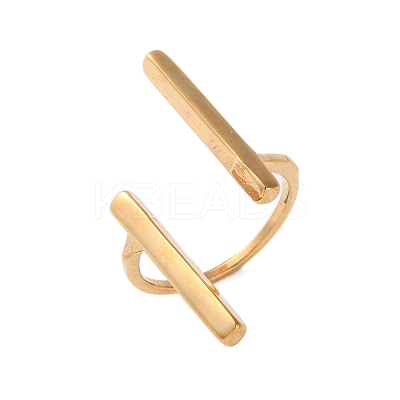Ion Plating(IP) 304 Stainless Steel Finger Rings RJEW-H125-10G-17mm-1