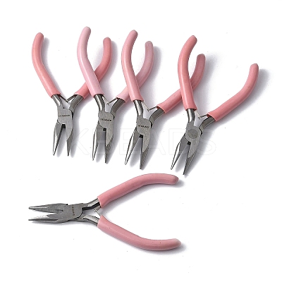(Defective Closeout Sale: Yellowing) 45# Carbon Steel Jewelry Pliers LS-PT-XCP0001-15-1