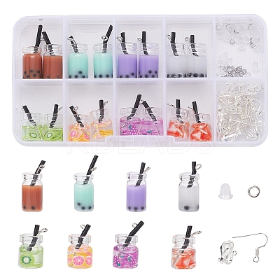 DIY 8Pairs Summer Style Earring Kits DIY-YW0001-85-1