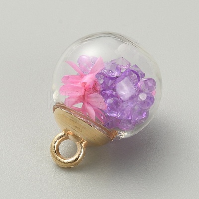 Transparent Glass Globe Pendants LS-GLAA-TAC0005-002C-1