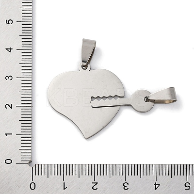 201 Stainless Steel Pendants STAS-Q342-52P-1