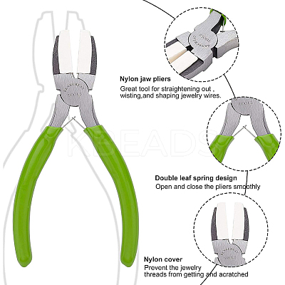 High Carbon Steel Flat Nose Pliers TOOL-WH0122-26A-1