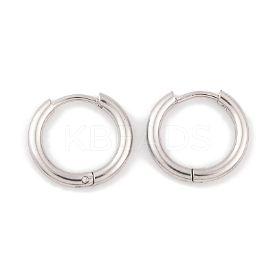 Non-Tarnish Round Ring 304 Stainless Steel Hoop Earrings for Women EJEW-G388-02A-P-1