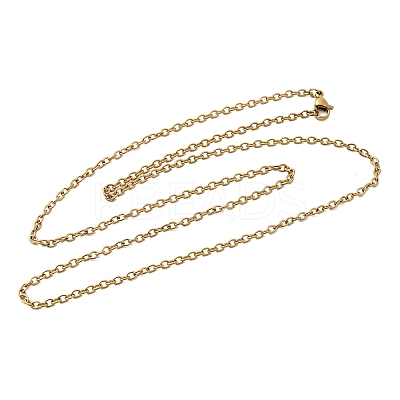 304 Stainless Steel Cable Chain Necklaces STAS-O053-06G-1