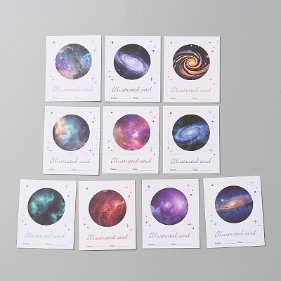 Multi-Color Paper Wax Seal Stamp Illustrated Card for Wax Seal Coin AJEW-WH0415-36A-02-1