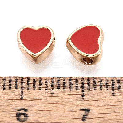 Brass Enamel Beads KK-A277-13G-1