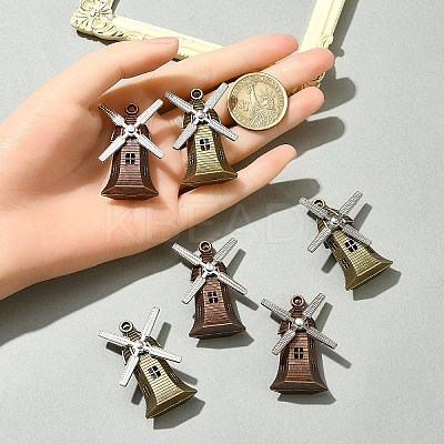 6Pcs 2 Colors Tibetan Style Alloy Pendants FIND-FS0002-56-1