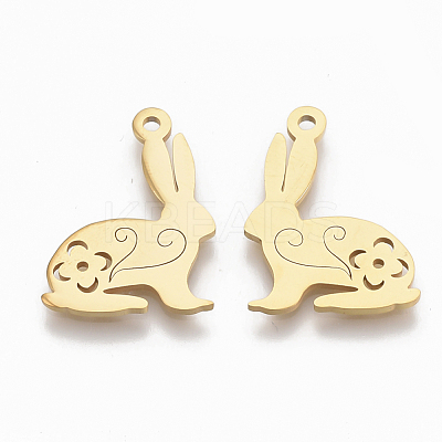 201 Stainless Steel Pendants STAS-S079-117G-1