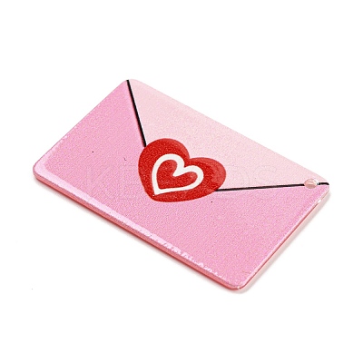 Valentine's Day Theme Opaque Acrylic Pendants SACR-F011-03D-1