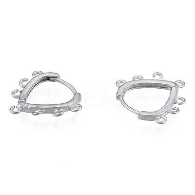Tarnish Resistant 304 Stainless Steel Hoop Earrings Findings LS-STAS-N092-192-1
