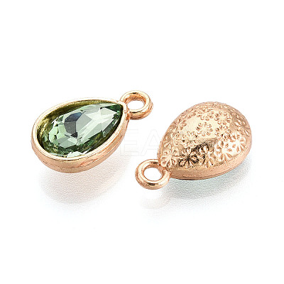 Faceted Glass Rhinestone Pendants GLAA-I051-A18-1
