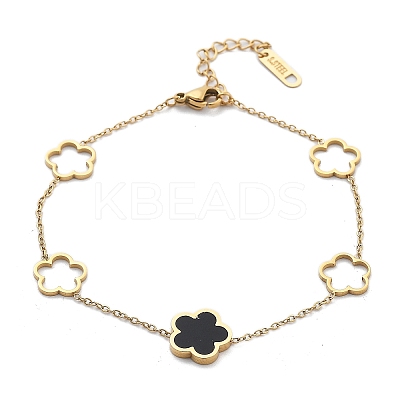 Ion Plating(IP) 304 Stainless Steel Link Bracelets BJEW-P345-11G-03-1