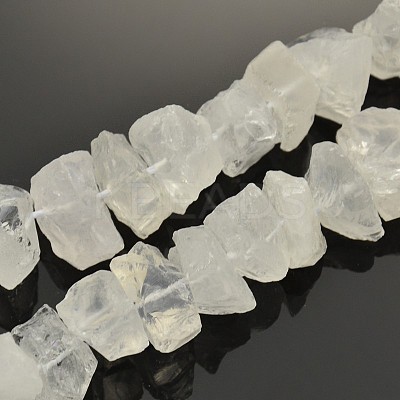 Natural Quartz Crystal Nuggets Beads Strands G-A139-B11-1