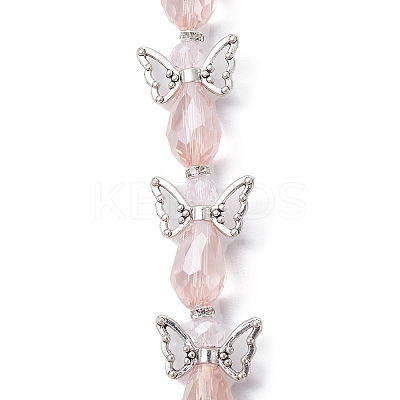 Angel Fairy Shape Electroplate Glass Beads Strands AJEW-JB01173-02-1