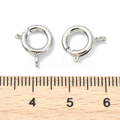 SHEGRACE Brass Spring Ring Clasps XGRPCN135-222P-1