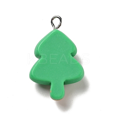 Christmas Opaque Resin Pendants RESI-G043-A05-1